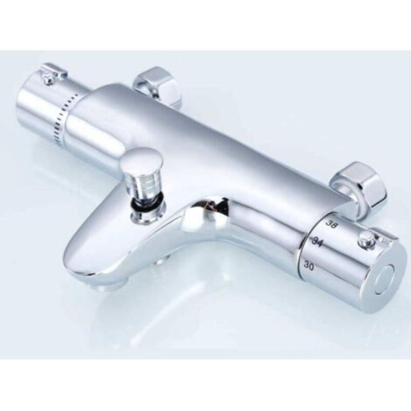 Thermostatischer Badewannenmischer, Wasserhahn, Duschmischer Mit Thermostat, Verkupfert, Badewannenmontage