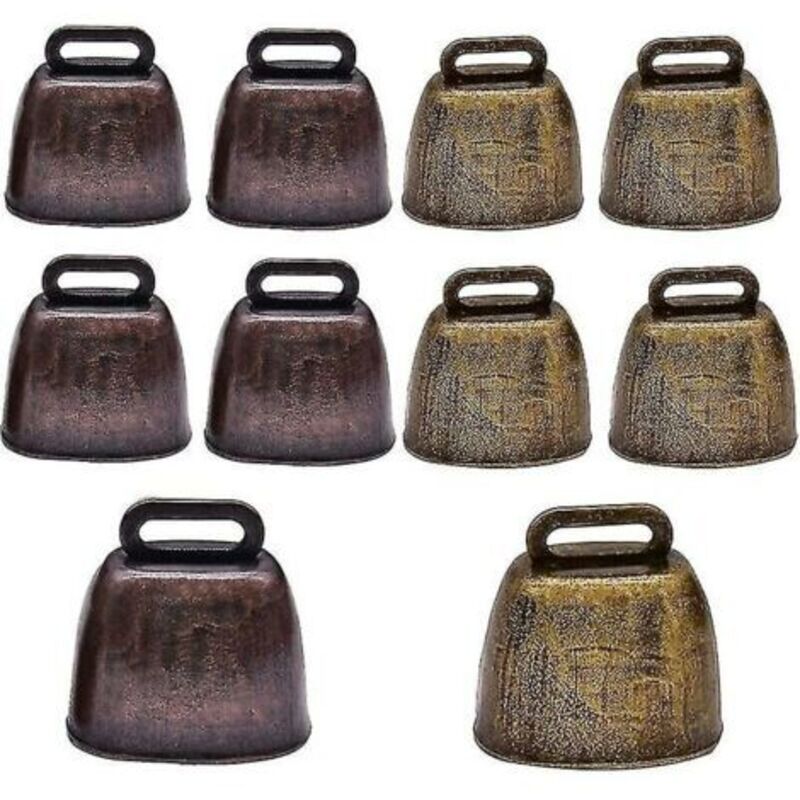 Kuhglocke 10 Stück Metallkupferglocken Mini-ziegenglocke Vintage Für Kuh Pferd Schaf