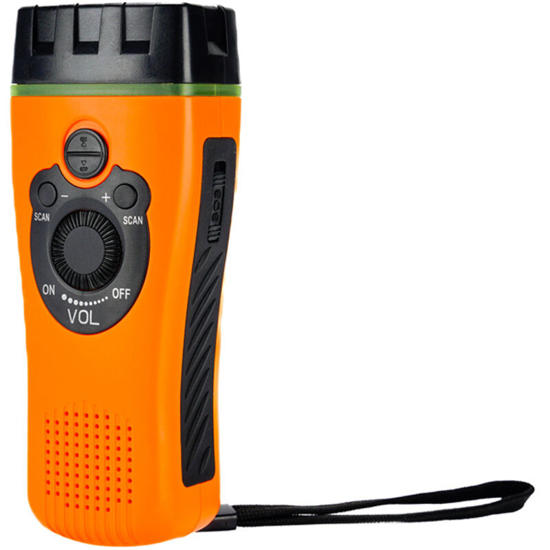 Notfallleuchte Für Den Außenbereich – Kurbelradio – Kurbeltaschenlampe – Tragbares Radio – Abs – Orange