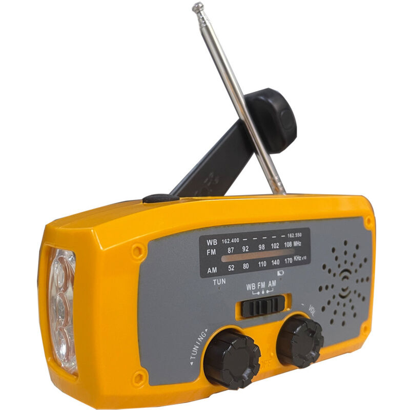Outdoor-radio – Tragbares Radio – Solarbetriebenes Kurbel-notfallradio – Abs – Orange