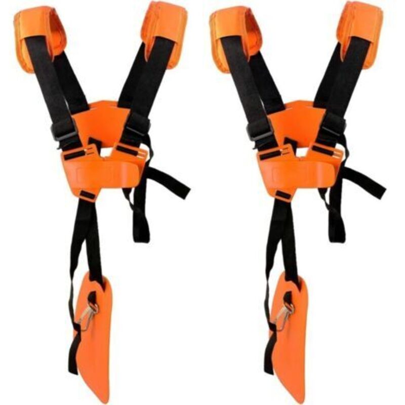 2 Verstellbare Schultergurte Enthalten - Tragegeschirr Für Freischneider Für Rasenmäher Mit Nylongurt, Für Gartenarbeit Oder Freischneider Für Km, Stihl Fs (orange)