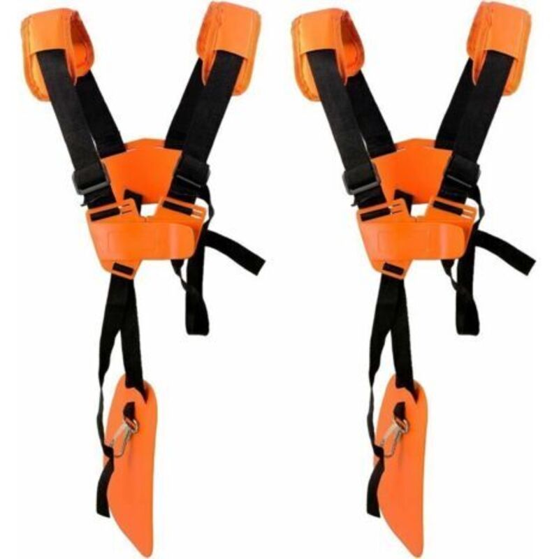 Set Aus 2 Verstellbaren Schultergurten Für Rasenmäher (orange)