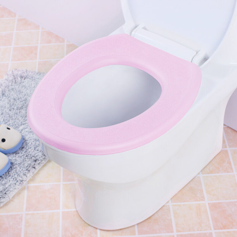 1 Stück Wc-sitzkissen Aus Wasserdichtem Eva-schaum, Waschbare Wc-sitzmatte Aus Teig, Rosa O-form