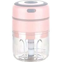 Elektrischer Mini-zwiebelhacker, Elektrischer Küchenmixer, Usb-aufladbar Für Gemüse, Obst Und Fleisch (rosa), 8,5 X 8,5 X 13 Cm