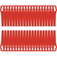 120 Stück Rasenkanten-schneideblätter, Rote Kunststoff-ersatzklingen 8,5 Cm, Kunststoff-rasenmäher-klingen Für Garten Und Rasen, Kantenschneider Grass Trimmer (120 Stück) H208