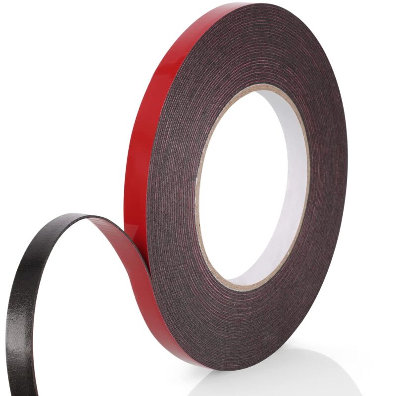 Extra Starkes Doppelseitiges Klebeband 10mm X 10m – Roter Pe-schaum Wasserdicht – Hitzebeständig – Befestigung Für Auto Und Haus - 10mm10m