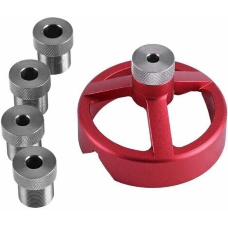 Bohrer-set 6/7/8/9/10 Mm, Zentrierwerkzeug Für Die Holzbearbeitung, Vertikales Bohrfixierungsset (rot)