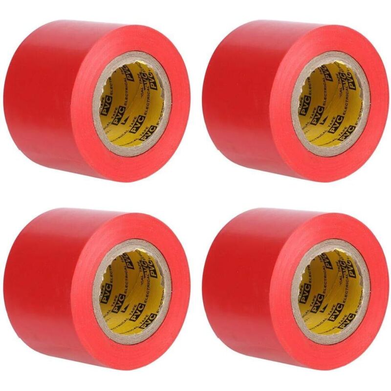 Stücke Aus Wasserdichtem Pvc-isolierband Für Elektriker, Ideal Für Reparaturen, Maße: 4,4 Cm Breite, 11 M Länge (rot)