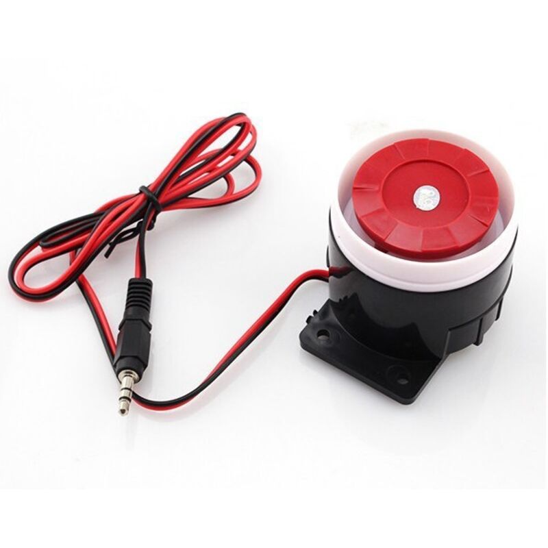 Mini-kabelgebundene Alarmsirene Für Die Haussicherheit, 120 Db, 12 V Dc