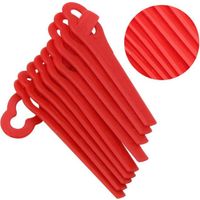Satz Von 50 Ersatzklingen Aus Kunststoff Für Rote Rasentrimmer, Mäherklingen, Kunststoff-trimmerklingen