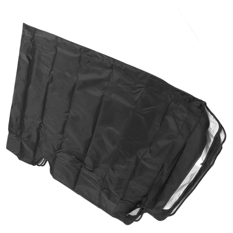 Wasserdichte Abdeckung Mit Sonnenschutz Für Gartenschaukel, Schwarz, 3-sitzer, 190x132x15cm