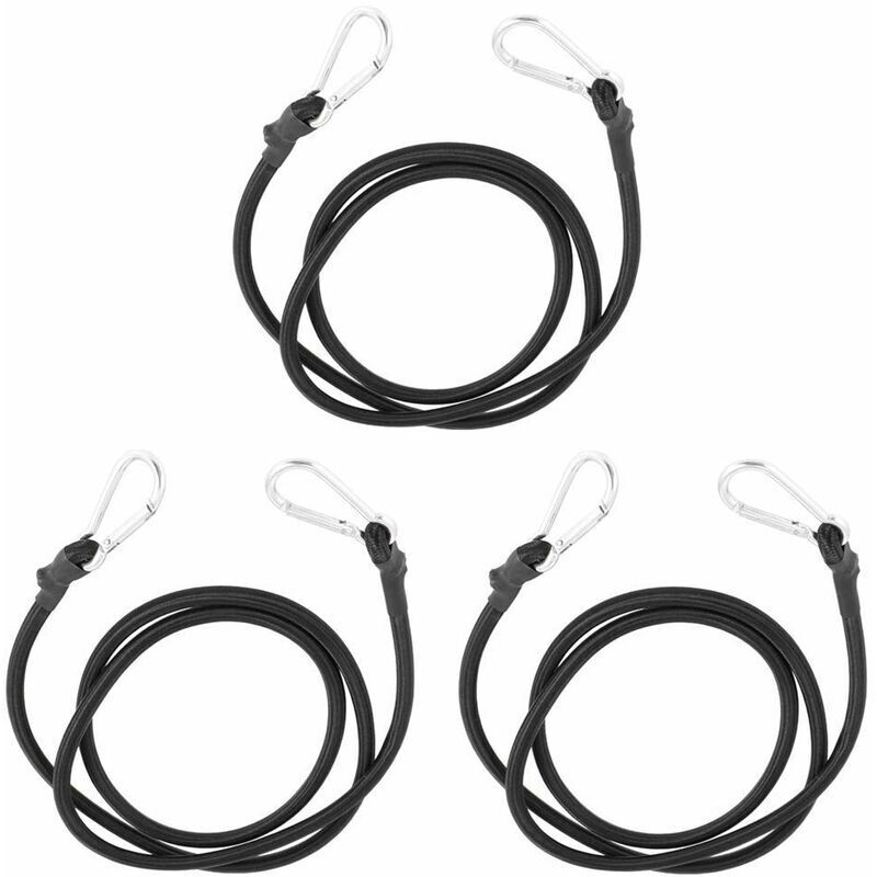 Spanngurte Mit Haken, 3 Größen, Elastische Spanngurte Mit Haken, Extra Widerstandsfähig, Expander-spanngurte (3 Stück, 1 M, 2 M, 3 M)