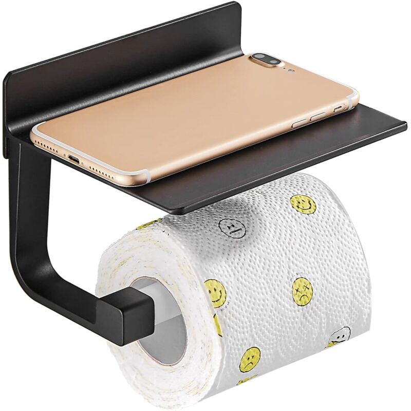 Toilettenpapierhalter, Wand-toilettenpapierhalter, Aus Schwarzem Metall