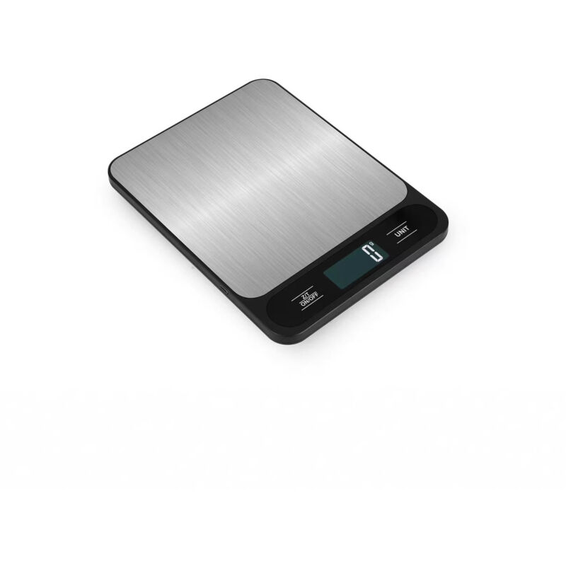 Digitale Küchenwaage 10 Kg, Edelstahl Schwarz –