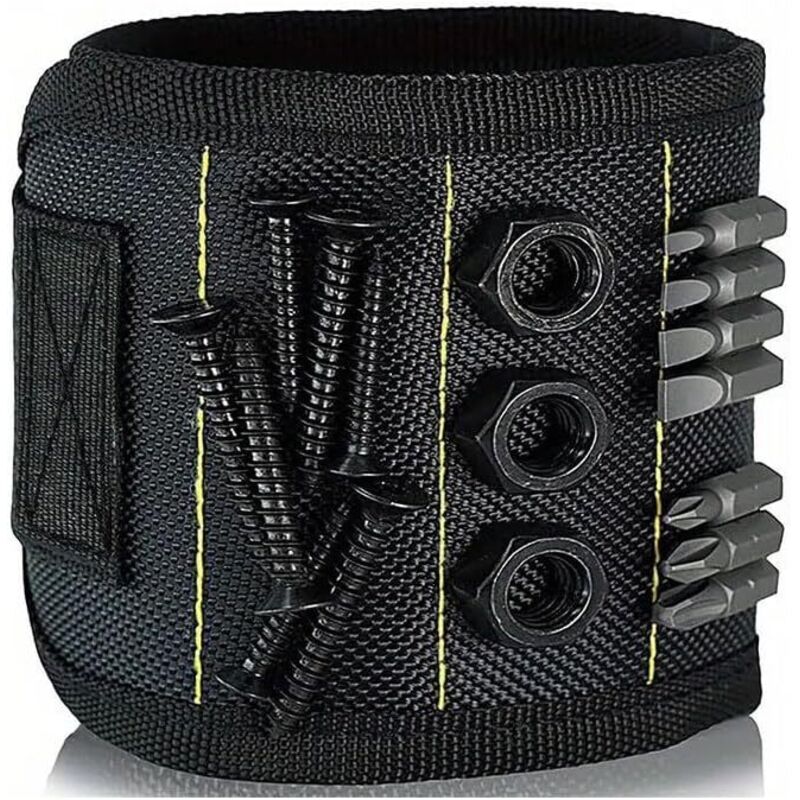 Magnetisches Armband Für Werkzeuge, Werkzeugarmband Mit 10 Starken Magneten Zum Halten Von Schrauben, Nägeln, Bolzen, Bohrern Und Befestigungselementen. Ideales Geschenk Für Väter Und Elektriker - Sch