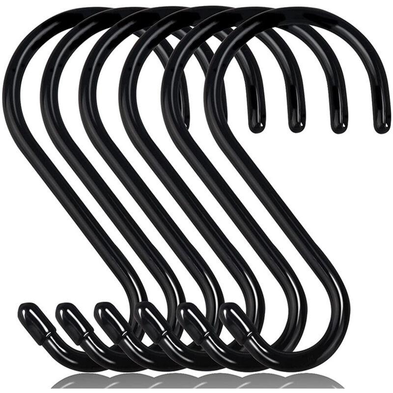 S-haken, Metall, Schwarz