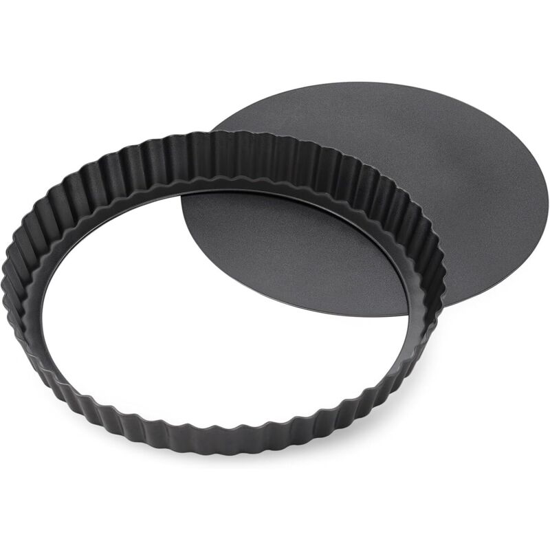 Tarteform Mit Herausnehmbarem Boden, 24,5 Cm (10 Zoll), Antihaftbeschichtet, Aus Kohlenstoffstahl, Schwarz