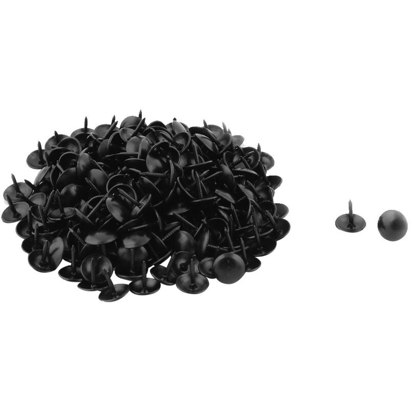 Lieferkarte 200 Stück Polsternägel, Spitze Polsternägel, Teppichnägel Für Möbeldekoration, Schwarz, 9 X 9 Mm