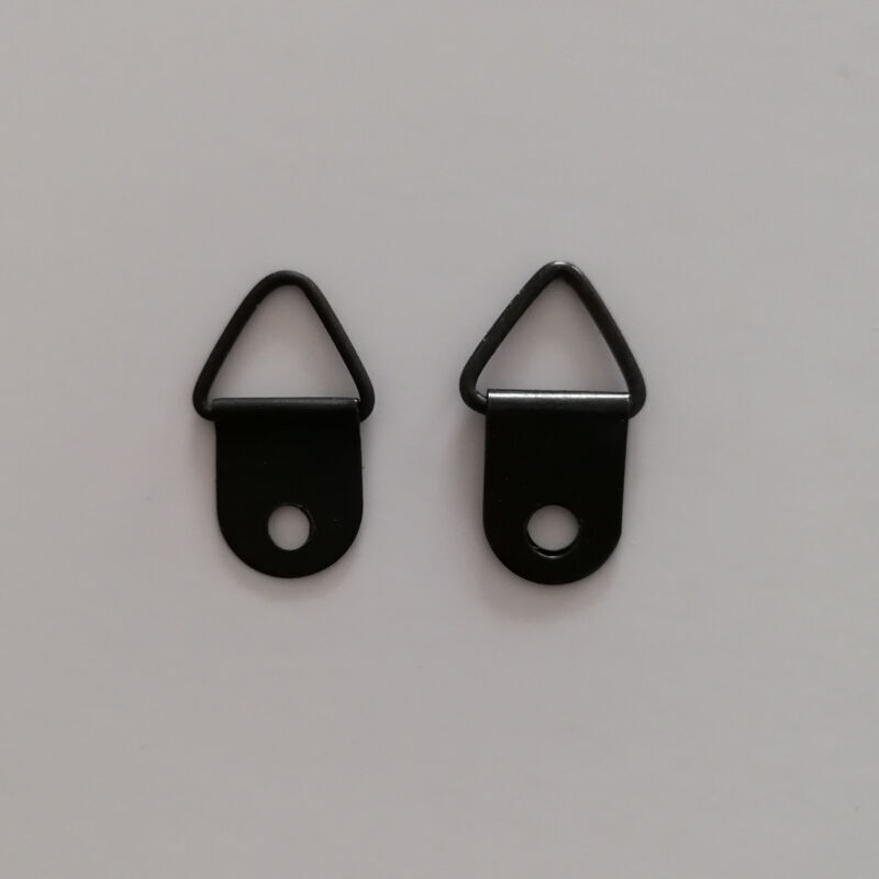 Bilderrahmen Zum Aufhängen, 50 Stück, Ohne Bohren, Metallring, Befestigungsrahmen, Bilderrahmen, Spiegelbefestigung, Wanddekoration (schwarz)