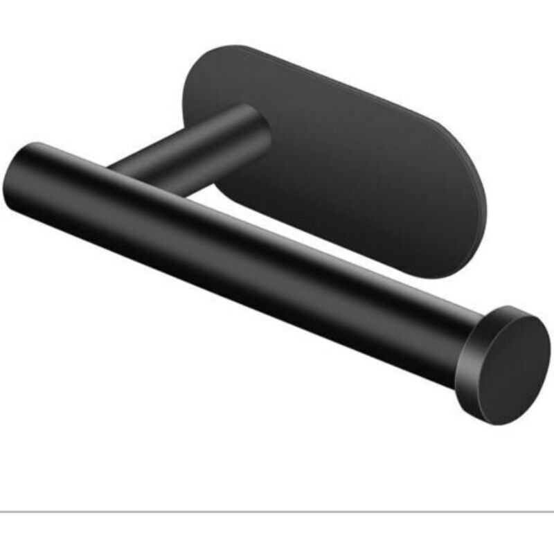 Wandhalterung Für Toilettenpapier, Selbstklebende Toilettenpapierhalterung, Schwarze Toilette
