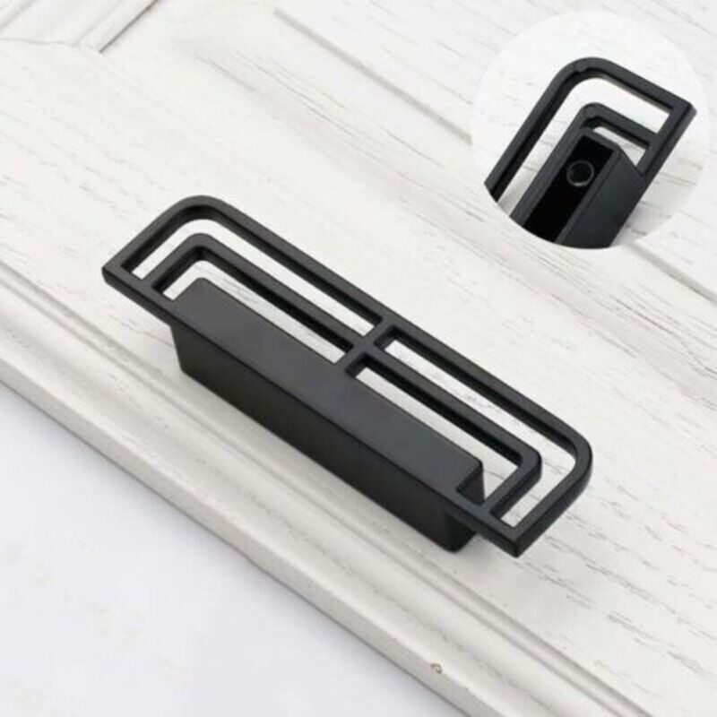 2er-pack Schubladengriffe Und -knöpfe Für Küche, Schrank, Tür, Kleiderschrank, Schlafzimmermöbel (6285-lochabstand 32 Mm, Schwarz)