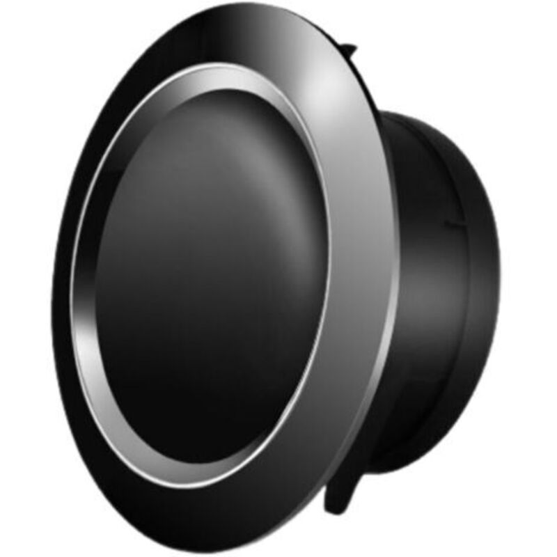 Rundes Vmc-lüftungsgitter 75 Mm – Aus Schwarzem Abs – Einstellscheibe Zur Luftstromregulierung – Für Wand- Oder Deckenmontage