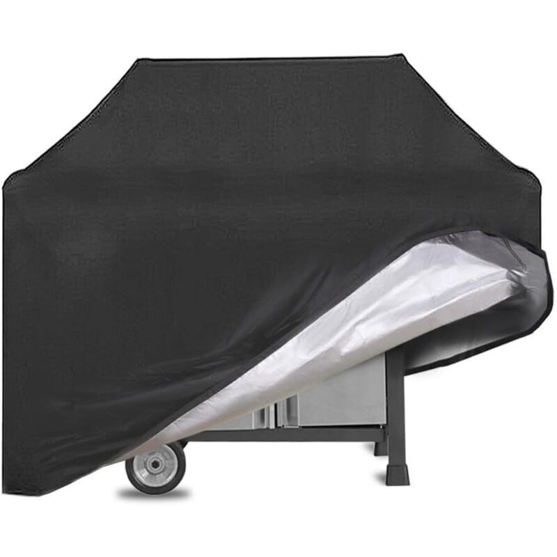 Wasserdichte Grillabdeckung 145x61x117 Cm – Oxford-gewebe 210d, Uv-beständig – Kompatibel Mit Weber, Holland, Jenn Air – Schwarz