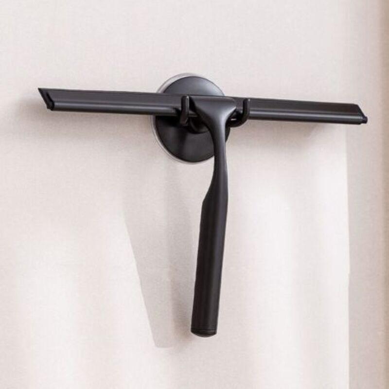 Duschablage Aus Edelstahl Mit Starkem Saugnapf-haken Für Badezimmer, Küche, Spiegel, Auto, Fenster Und Glas, 25,4 Cm, Schwarz.