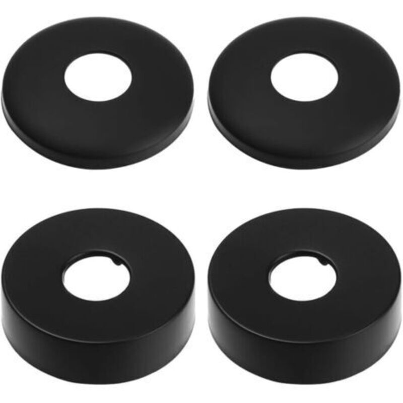 Rosace Robinet, Rosace Mischer Dusche, 4 Schwarze Abdeckungen Aus Edelstahl Für Rohre, Heizkörperrosette - Rosette Für Duschhähne, Wasserhähne, Heizkörper