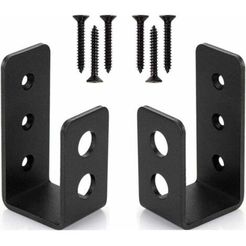 2er-set Robuste Stahltürhalter Für 2x4-türen - U-förmiger Sicherheitsriegel-inhhub