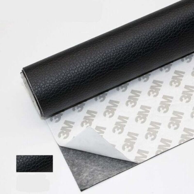 Klebeband Aus Leder, 50 X 120 Cm, Selbstklebendes Kunstleder, Reparatur-patch Für Sofa, Autositz, Handtasche, Lederjacke (schwarz)
