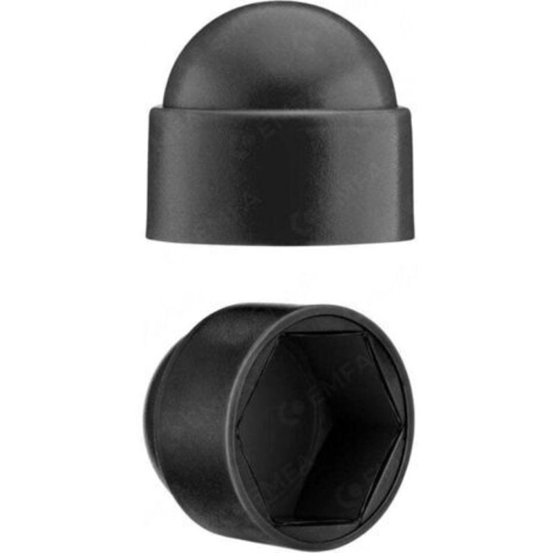 Mutternabdeckungen M12 Für 19-mm-schlüssel, Schwarz, 60er-pack. Abdeckkappen Für Löcher