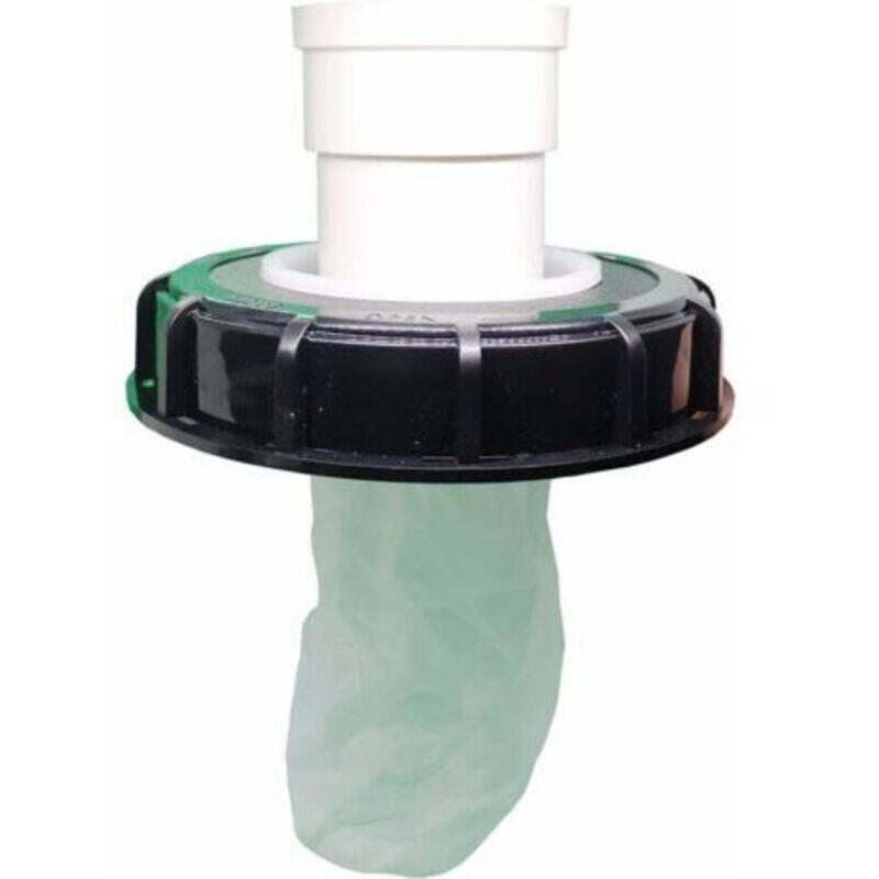Waschbarer Ibc-deckelfilter Aus Nylon Mit Deckel Für 1000-l-ibc-regenwassertank, Dn 75, Nadelvlies, Schwarz, 165 Mm