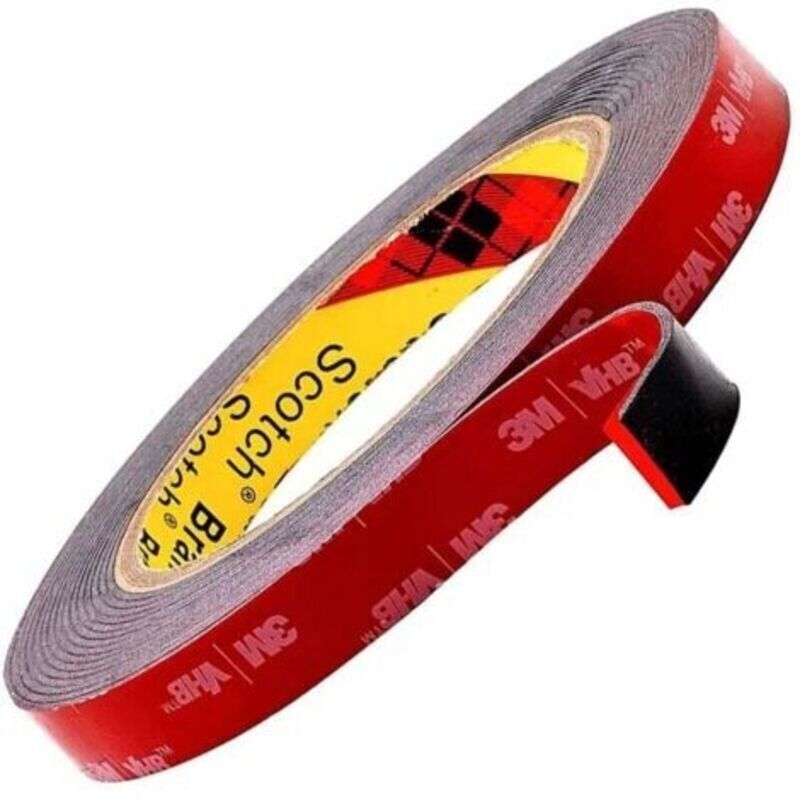 3m Vhb Extra Starkes Doppelseitiges Klebeband. Schwarz. Wasserdicht. Hitzebeständig. Für Innen- Und Außenbereich. 3 M X 1,5 Cm