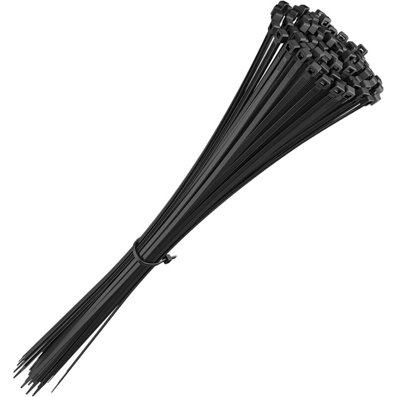 Große Kabelbinder 500 Mm X 7,6 Mm, Nylon-kabelbinder Groß, Schwarz, 100er-pack