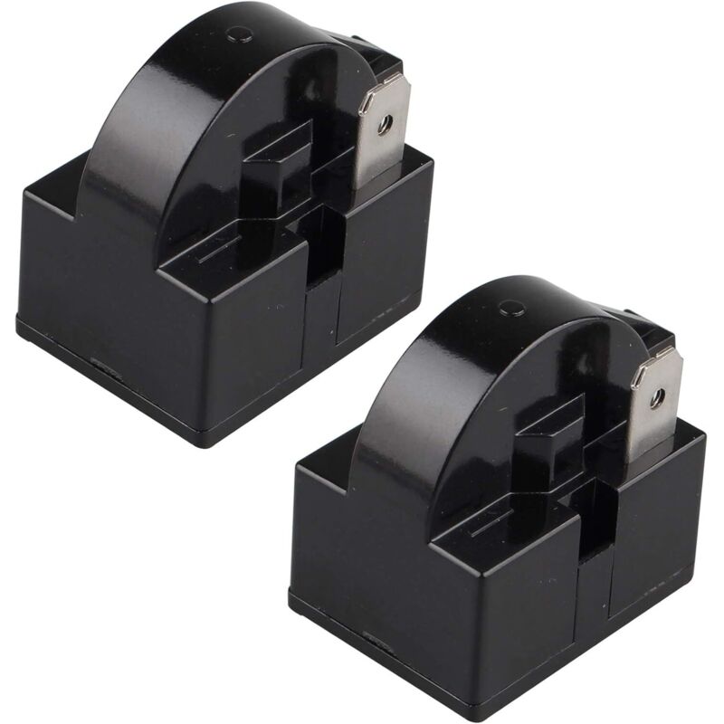 2er-set Ptc-anlassrelais, 15 Ohm, 220 V, Einpolig, Für Kühlschrank-, Gefrierschrank- Und Kompressor, Schwarz (1 Pin)