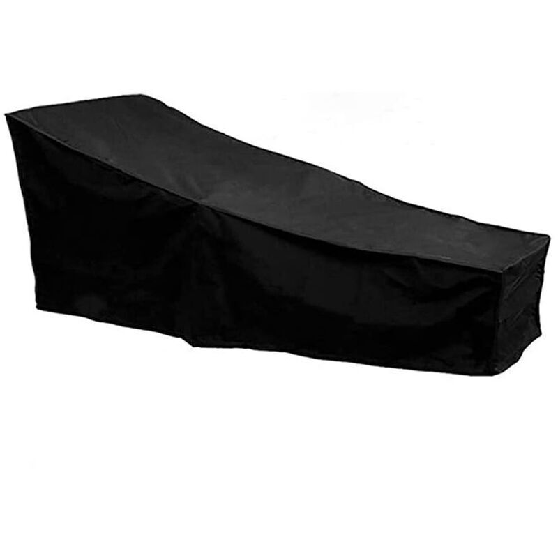 Wasserdichte Und Robuste Abdeckungen Für Sonnenliegen, Winddichte Und Uv-beständige 420d Schwarze Abdeckung Für Gartenliegen 200x70x40/68cm