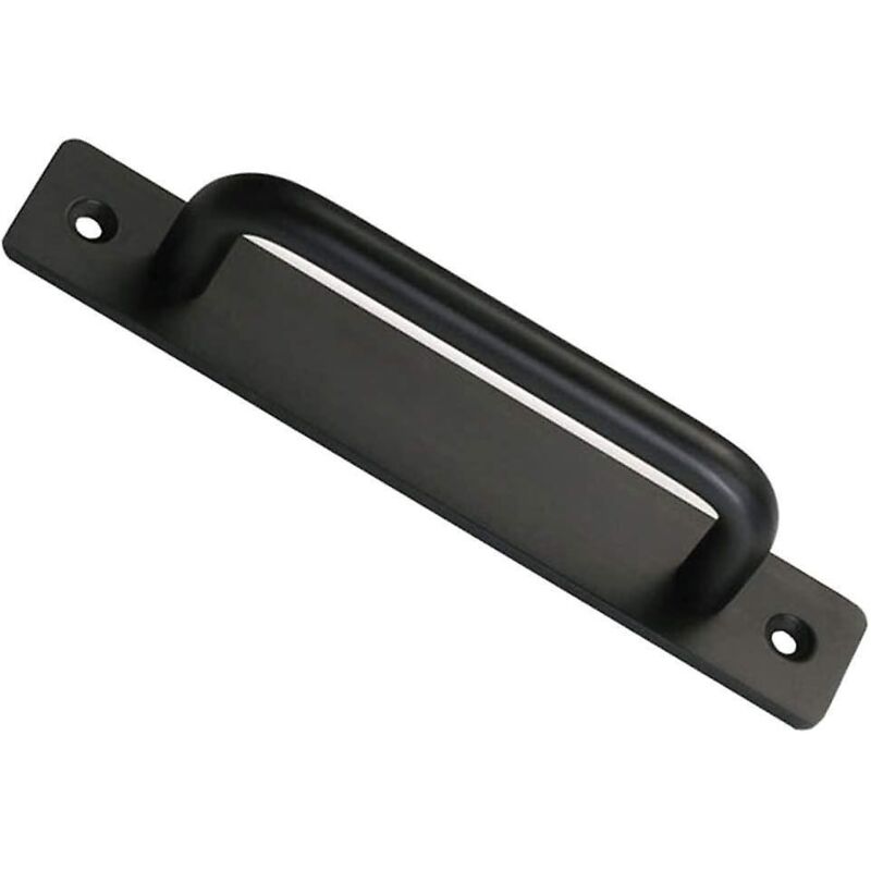 Scheunentürgriff, Perfekter Schiebetürgriff Für Scheunentüren Inklusive 2 Schrauben - Schwarz, 150 Mm