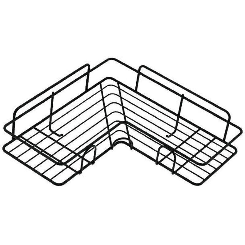 Eckregal Für Die Dusche Ohne Bohren, Badregal, Seifenablage Aus Edelstahl Für Bad Und Küche (schwarz), Ein Stück