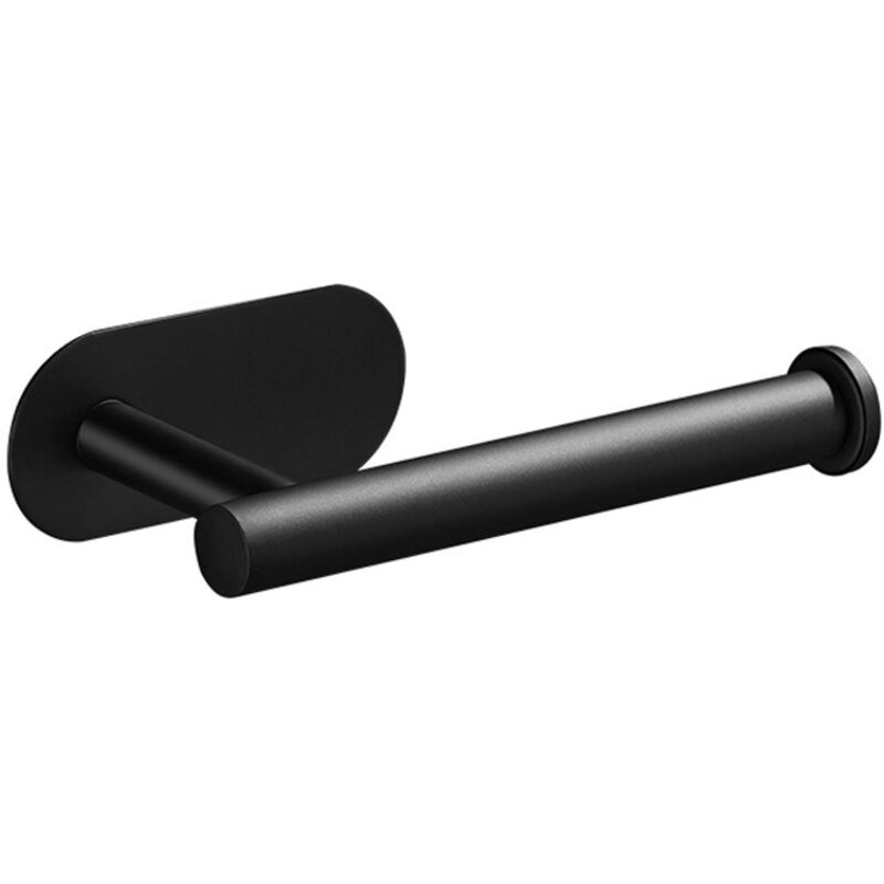 Selbstklebender Toilettenpapierhalter Aus Edelstahl Für Bad Und Küche, Schwarz.