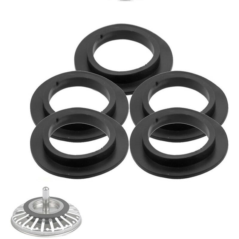 5er-set Dichtungen Für Badewannenablauf, Waschbecken, Badezimmerwaschbecken, Lippendichtung, Gummidichtung Für Siebkorbfilter