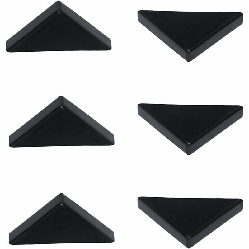 6 Mm Schwarze Eckschutzprofile Für Scharfkantiges Glas, Spiegel Und Keramikfliesen, Dreieckige Eckabdeckungen, 20 Stück