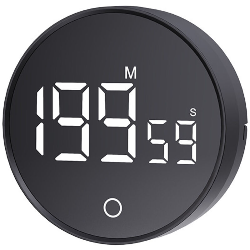 Digitaler Batteriebetriebener Timer - Schwarz - Küche/büro -