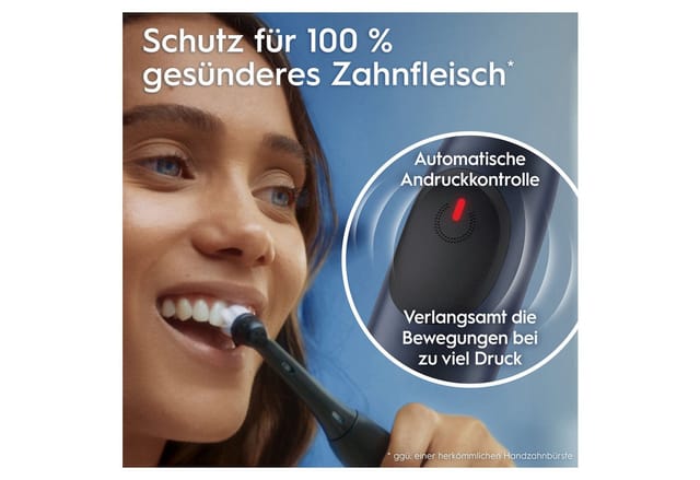 Oral-B Elektrische Zahnbürste iO Series 2, Aufsteckbürsten: 1 St., für die ultimative Reinigung, Reise-Etui