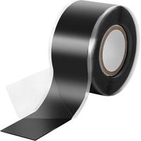1x 3m Selbstverschmelzendes Silikonband (selbstamalgamierend), Isolierband Und Dichtungsband (wasser, Luft), 25 Mm Breit, Schwarz