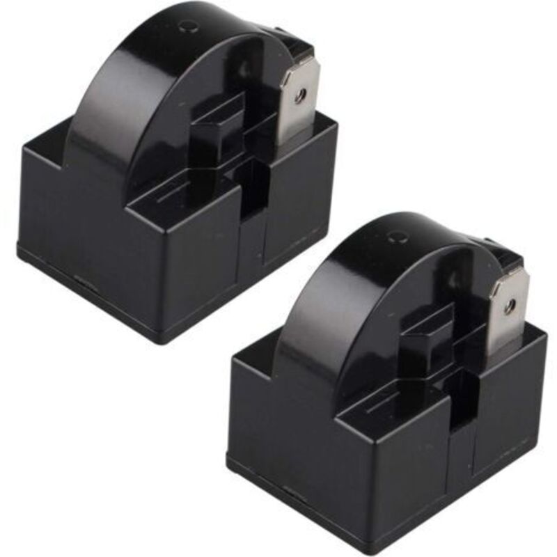 2er-pack Ptc-anlassrelais 15 Ohm 220 V Einpolig Für Kühlschrank, Gefrierschrank Und Kompressor, Schwarz (1 Pin)