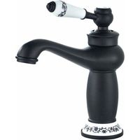 Einhebel-waschtischmischer Aus Messing, Retro-stil, Schwarz (ohne Schlauch)