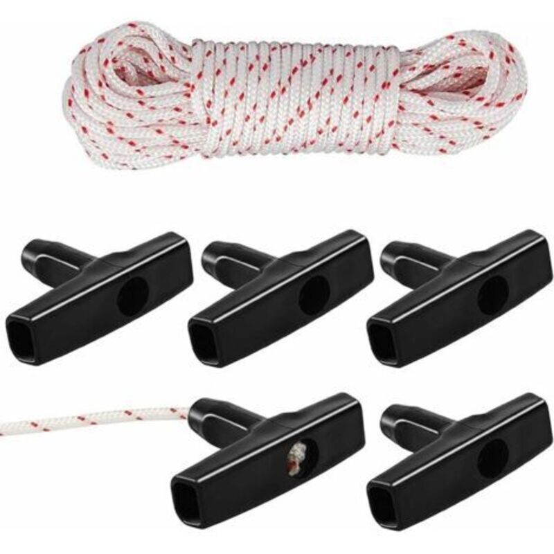 Startseil / Zugkordel (3,5 Mm 10 M) Mit Startgriff, Rasenmäher, Rasenmäher, Kettensäge, Motorsense, Universalmotor