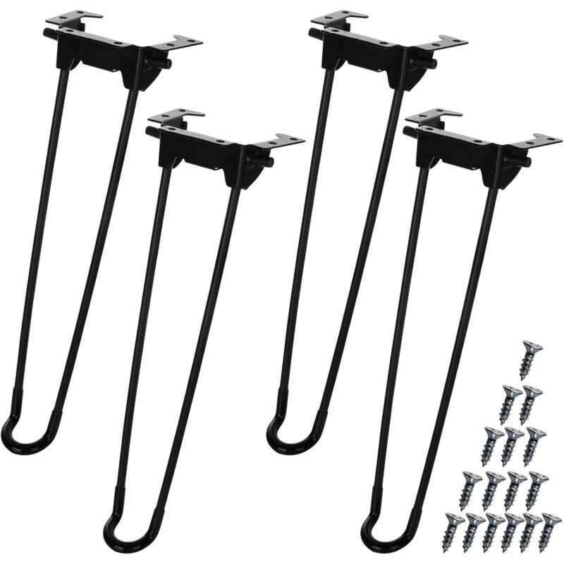 Vier Faltbare Tischbeine, Robustes Klappdesign, Geeignet Für Couchtische, Laptoptische, Mini-schreibtische, Heimwerkerprojekte Usw., Inklusive Schrauben, Schwarz.