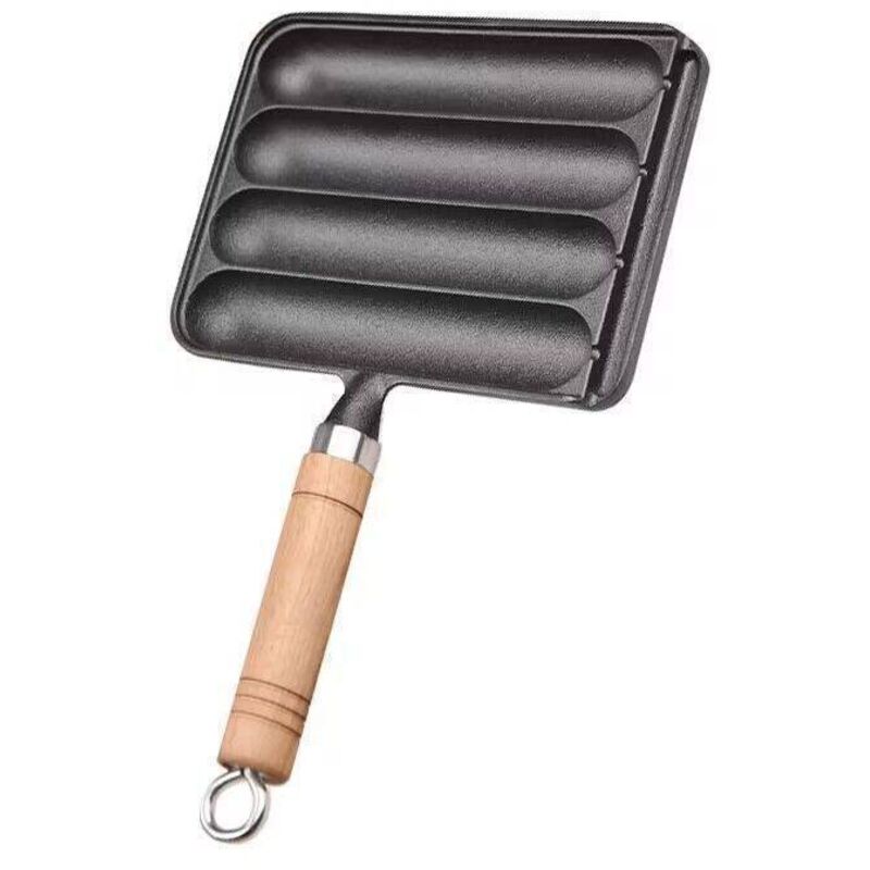 Multifunktionsgrill Für Würstchen – Takoyaki-form – Pfanne Für Fisch Und Tofu – Grillset – Gusseisen – Schwarz